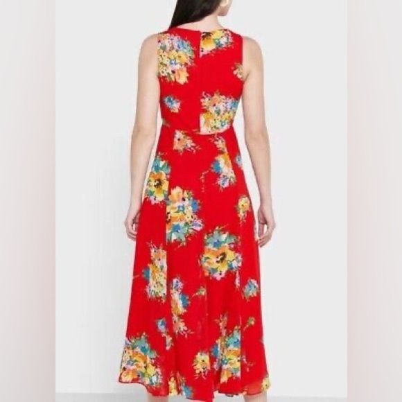 Lauren Ralph Lauren Dress Womens 0 Black Label Floral Formal Beach Boho Vacation - Picture 3 of 8